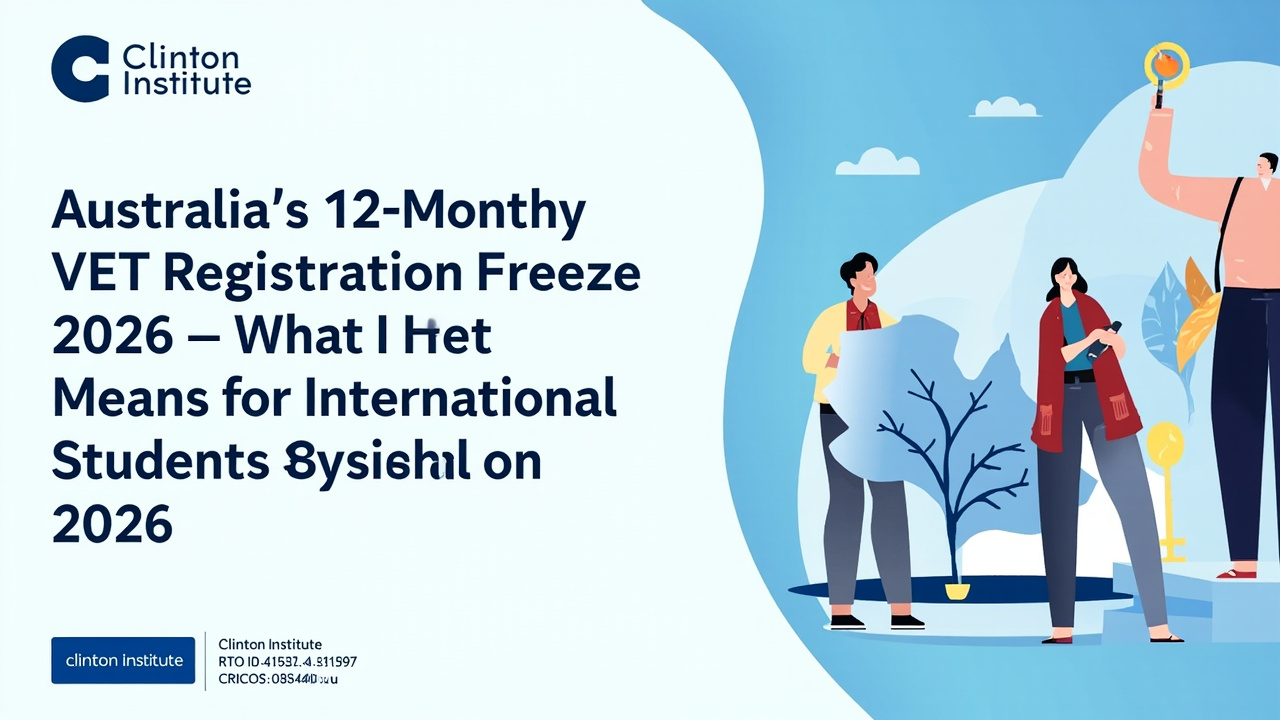 Australian Government VET registration freeze 2026 — what international students need to know