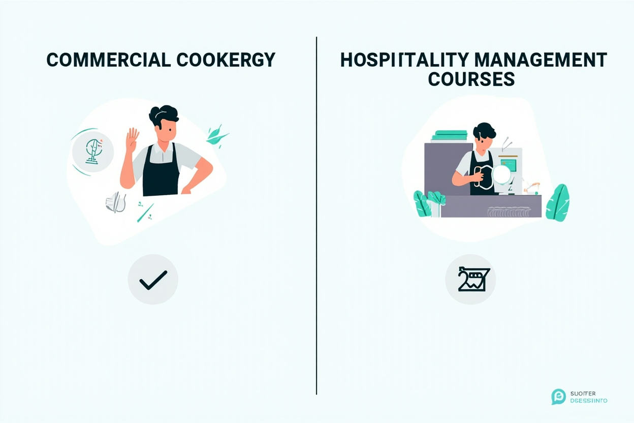 Commercial Cookery vs Hospitality Management — which course should you choose? Compare SIT30821, SIT40521, SIT50422 at Clinton Institute Melbourne