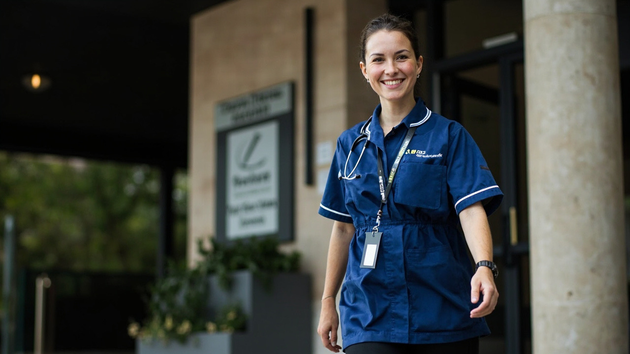 Clinton Institute student entering an approved aged care facility for placement
