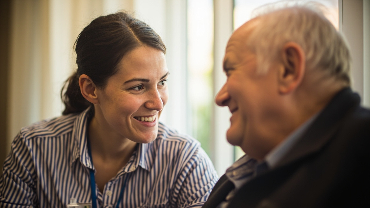 Clinton Institute student feeling supported during aged care placement