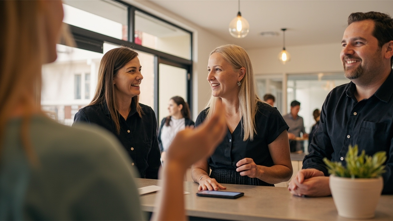 Melbourne aged care facility with staff and job candidates — August 2026 hiring trends